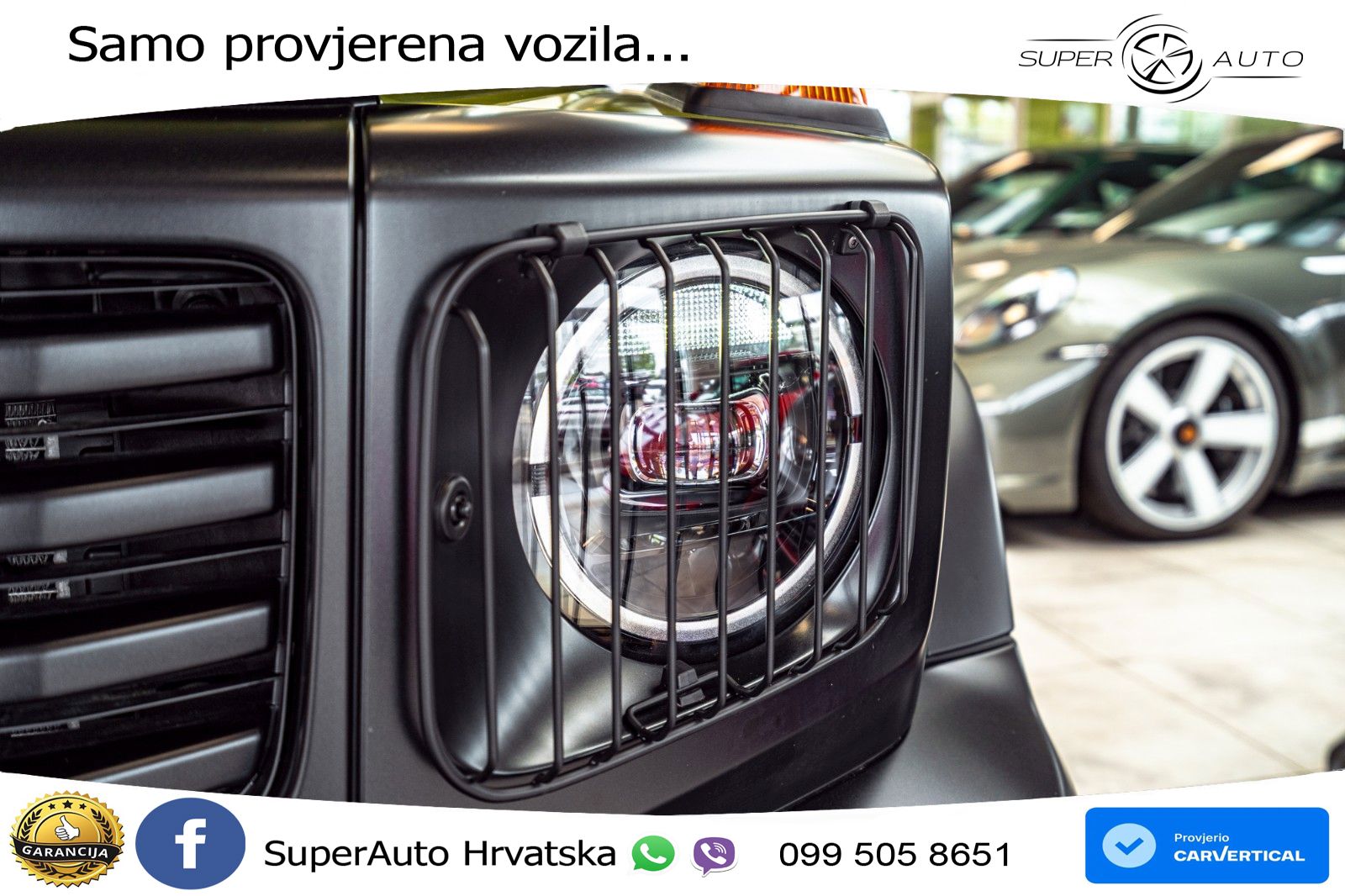 Mercedes G 450d Long (367 KS) 4MATIC 9G-TRONIC ZRAČNI+ACC+4xGR SJED+360