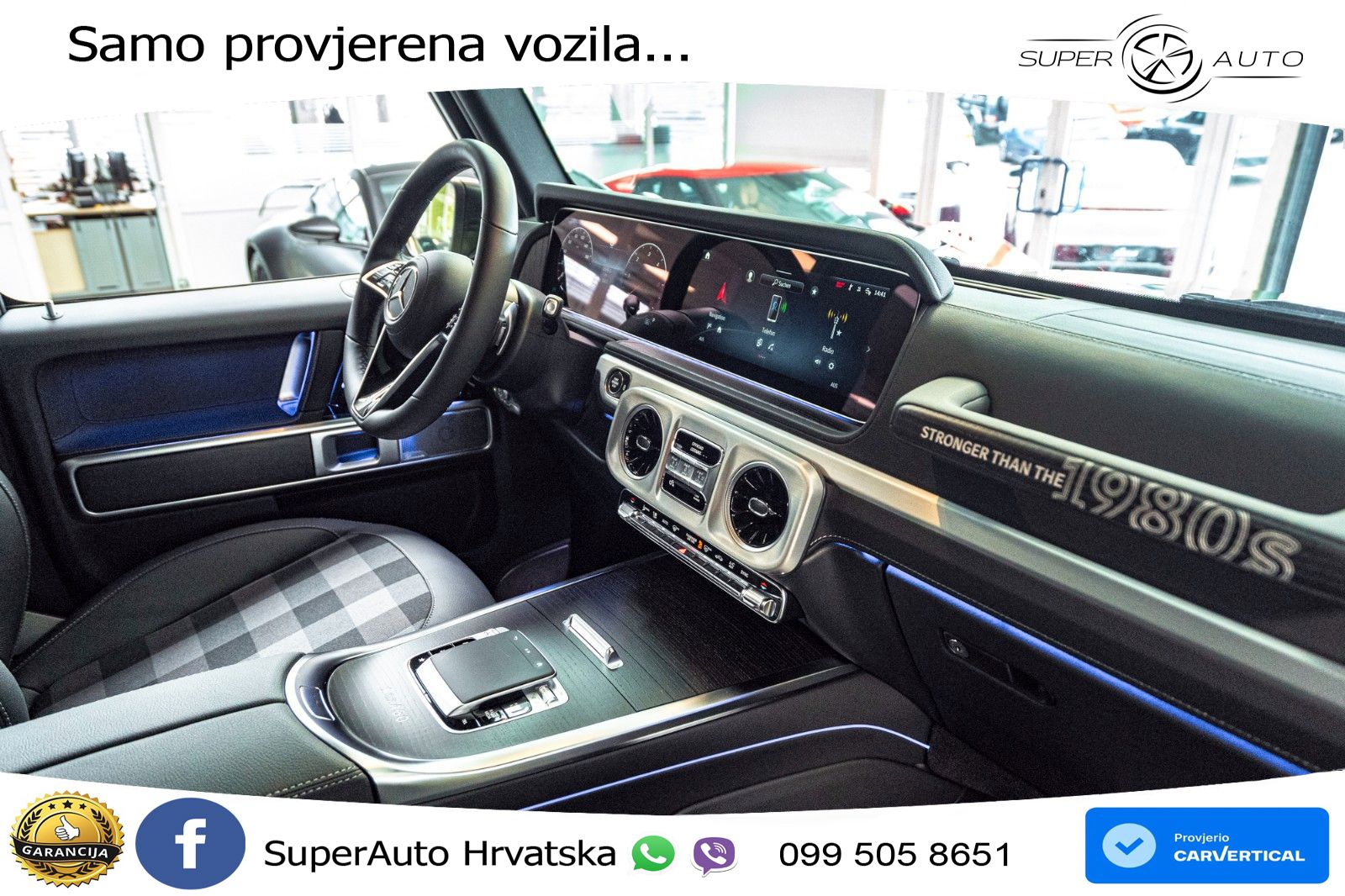 Mercedes G 450d Long (367 KS) 4MATIC 9G-TRONIC ZRAČNI+ACC+4xGR SJED+360