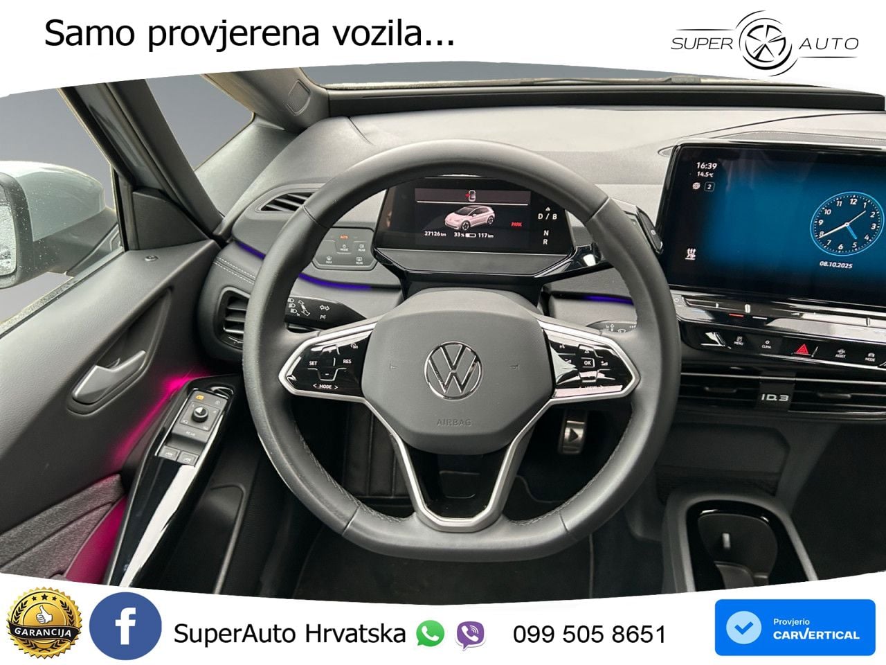 Volkswagen ID.3 Pro 62 kWh (204 KS) LED+GR SJED+ACC