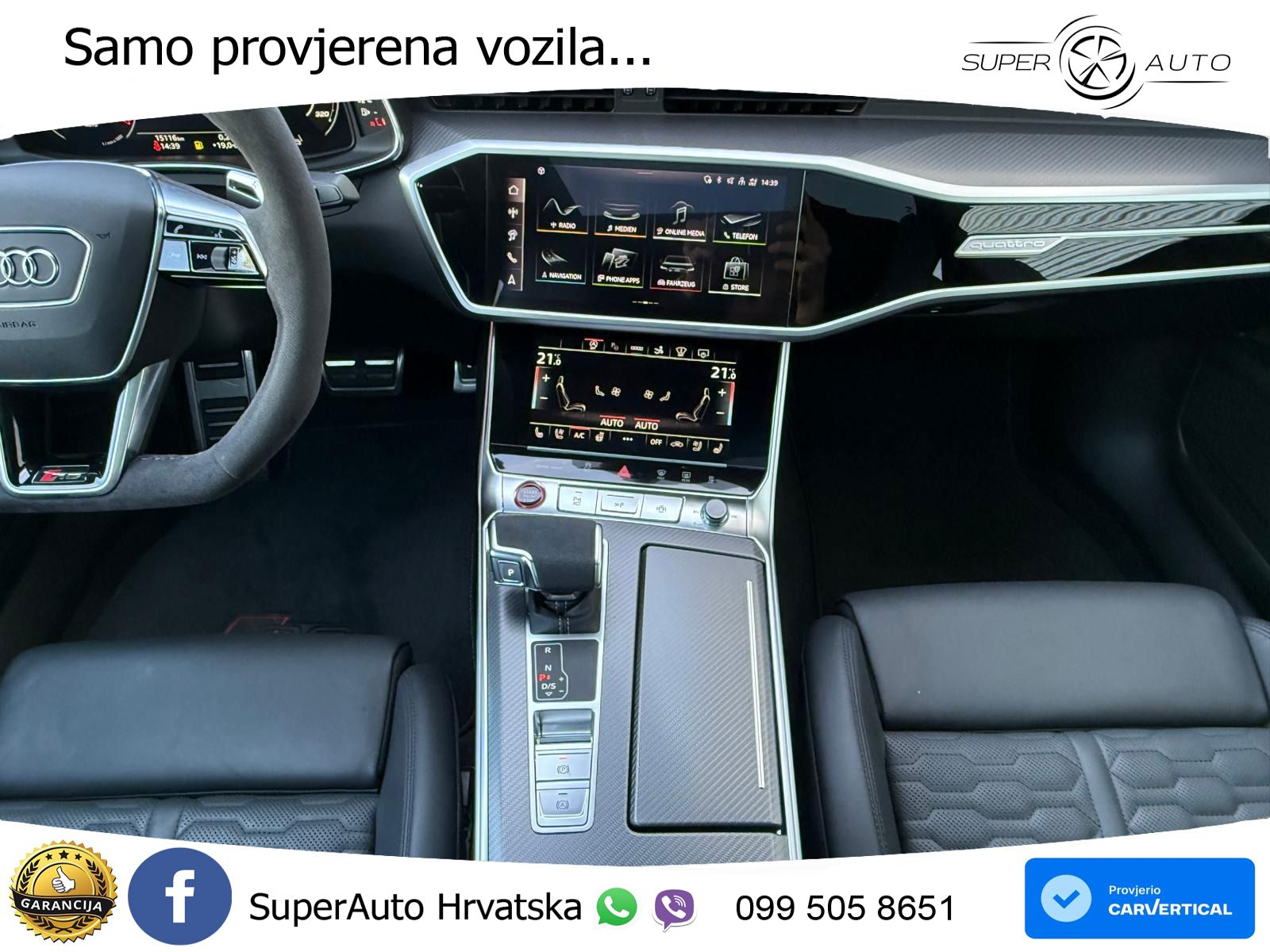 Audi RS7 4.0 TFSI V8 (600 KS) quattro tiptronic LED+GR SJED+ACC