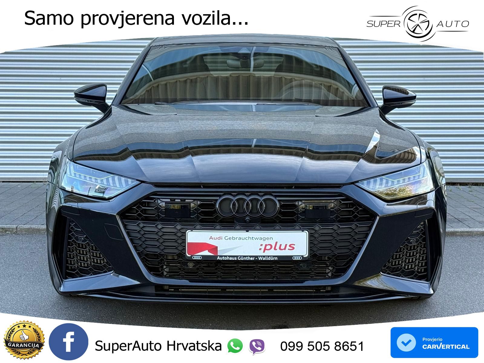 Audi RS7 4.0 TFSI V8 (600 KS) quattro tiptronic LED+GR SJED+ACC