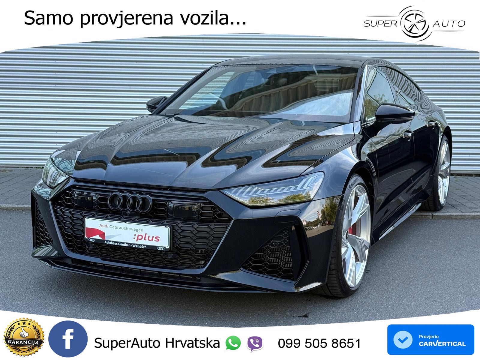 Audi RS7 4.0 TFSI V8 (600 KS) quattro tiptronic LED+GR SJED+ACC