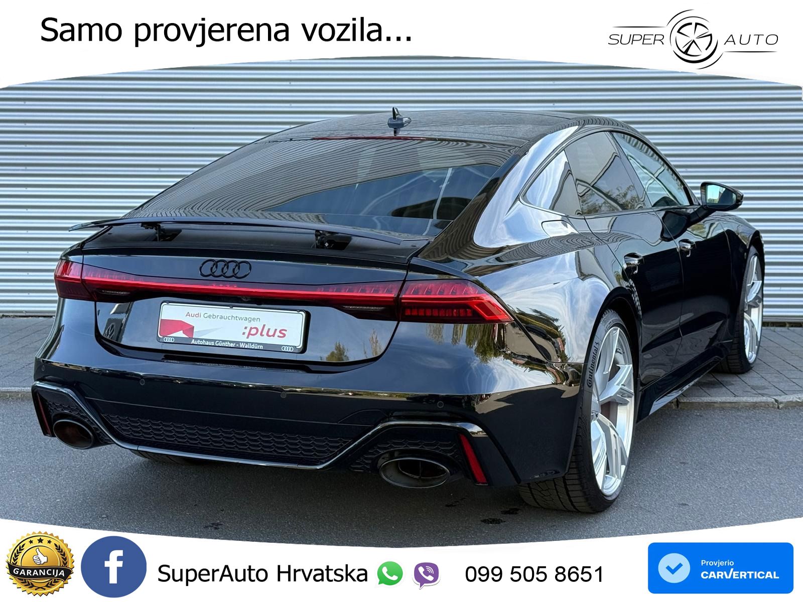Audi RS7 4.0 TFSI V8 (600 KS) quattro tiptronic LED+GR SJED+ACC