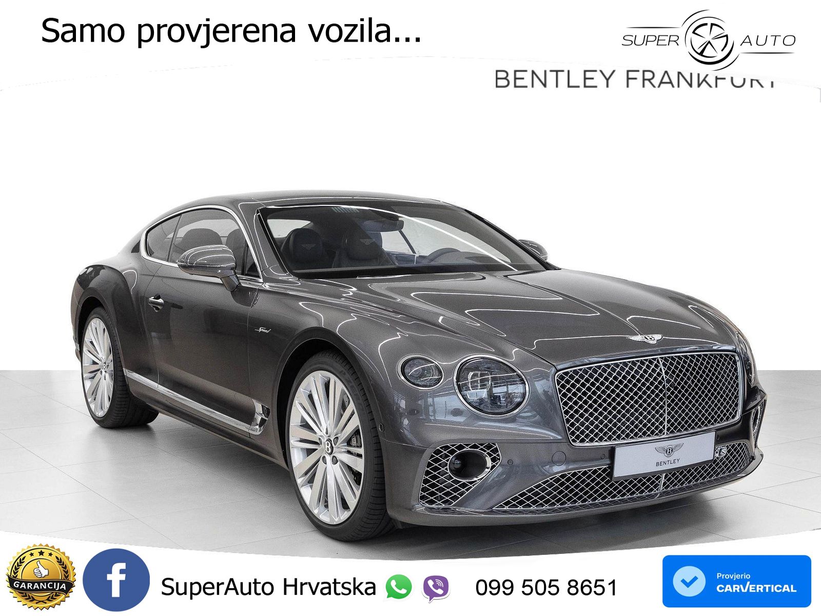 Bentley Continental GT III Speed 6.0 TSI W12 (659 KS) AWD DCT LED+GR SJED+ACC