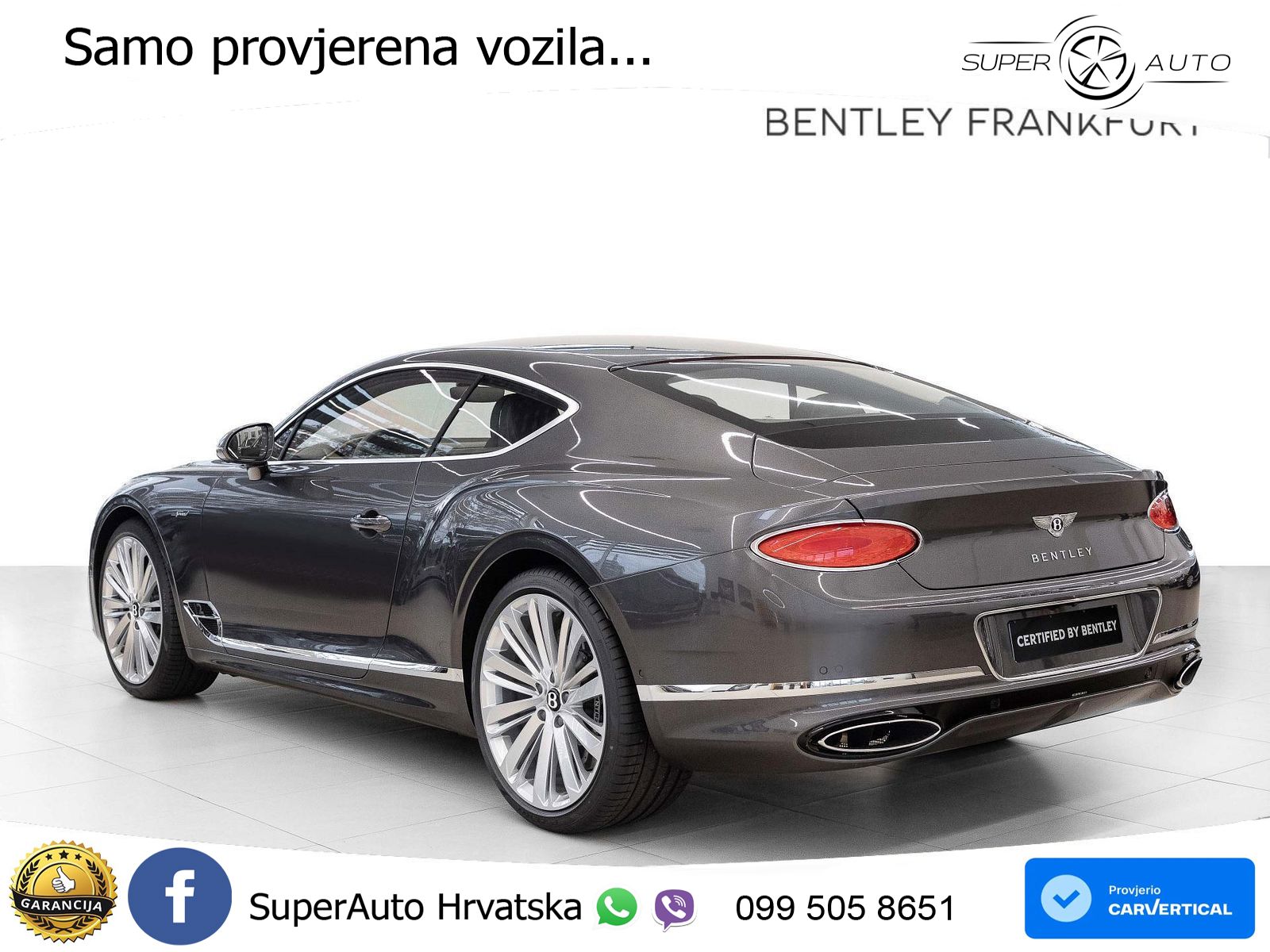 Bentley Continental GT III Speed 6.0 TSI W12 (659 KS) AWD DCT LED+GR SJED+ACC