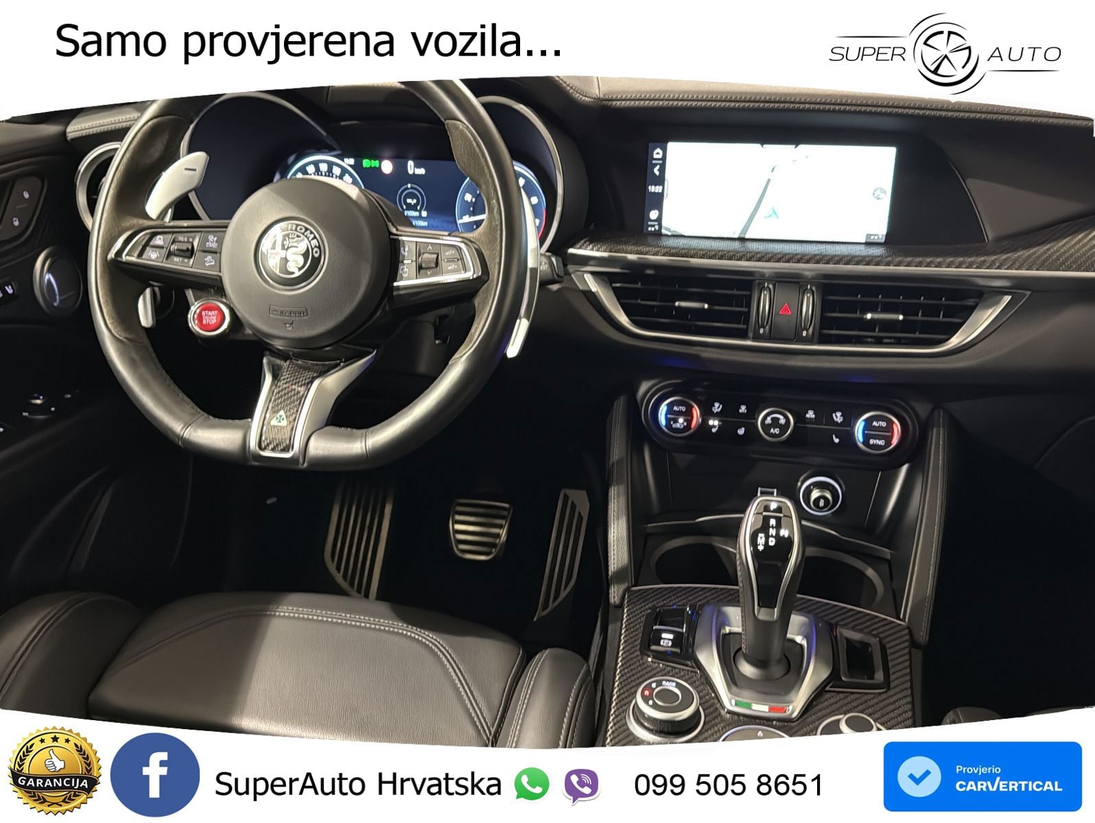 Alfa Romeo Stelvio Quadrifoglio 2.9 V6 Bi-Turbo (520 KS) Q4 Automatic MATRIX+GR SJED+KAM