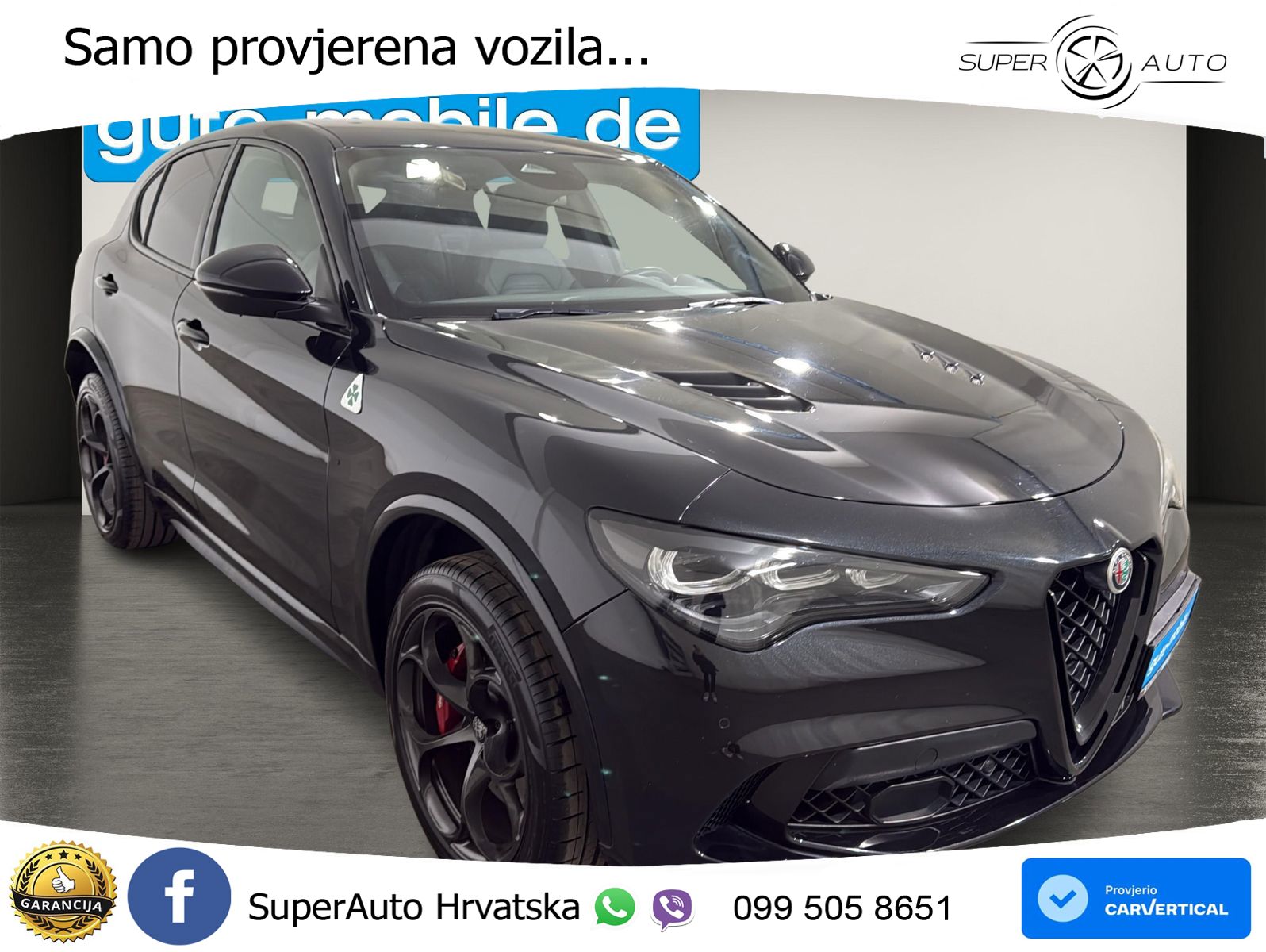 Alfa Romeo Stelvio Quadrifoglio 2.9 V6 Bi-Turbo (520 KS) Q4 Automatic MATRIX+GR SJED+KAM