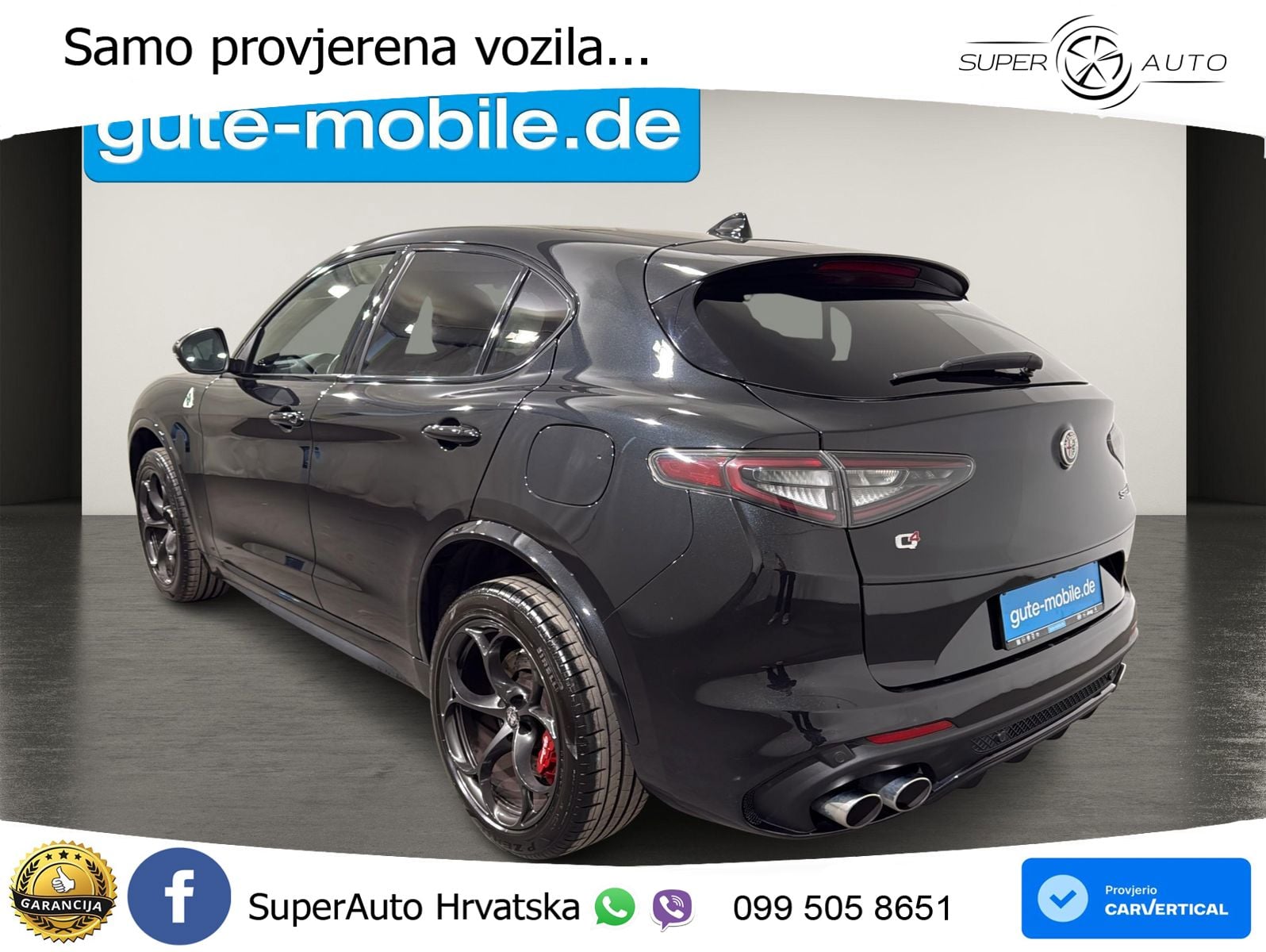 Alfa Romeo Stelvio Quadrifoglio 2.9 V6 Bi-Turbo (520 KS) Q4 Automatic MATRIX+GR SJED+KAM
