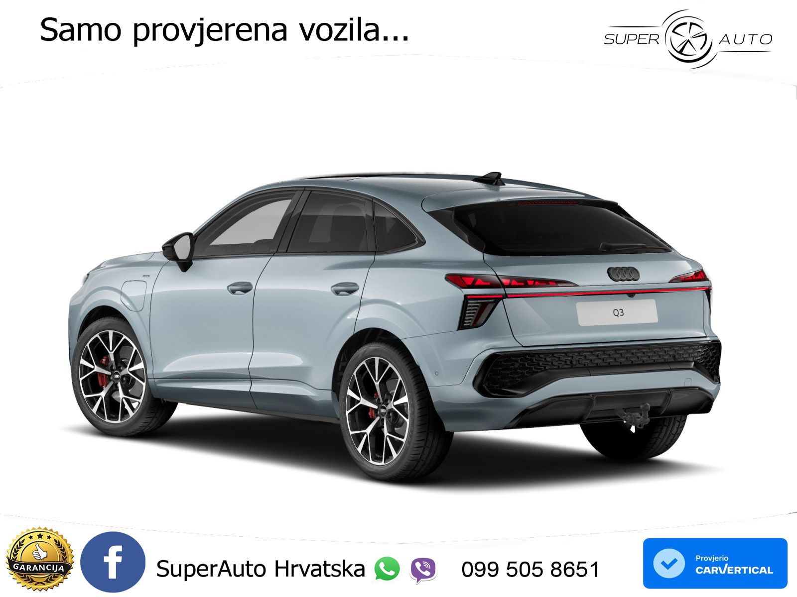Audi Q3 Sportback 1.5 TFSIe (272 KS) S tronic LED+GR SJED+ACC