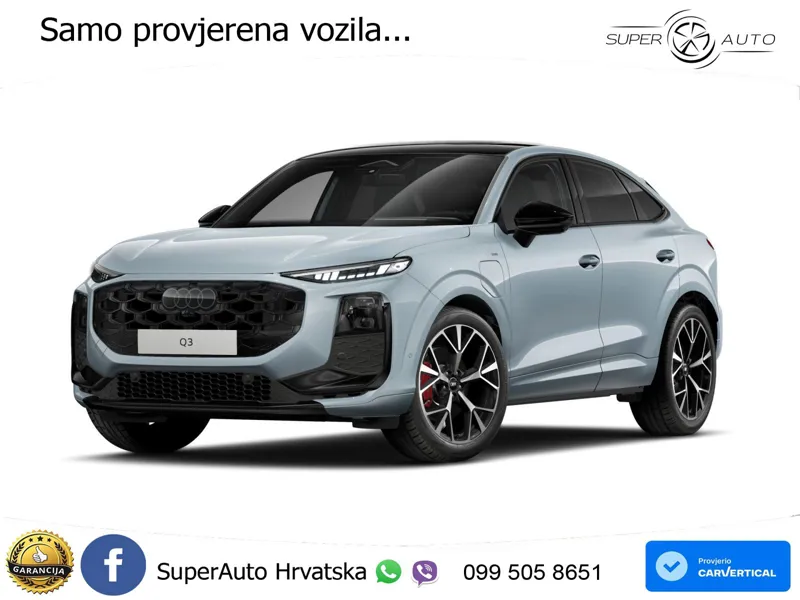 Audi Q3 Sportback 1.5 TFSIe (272 KS) S tronic LED+GR SJED+ACC