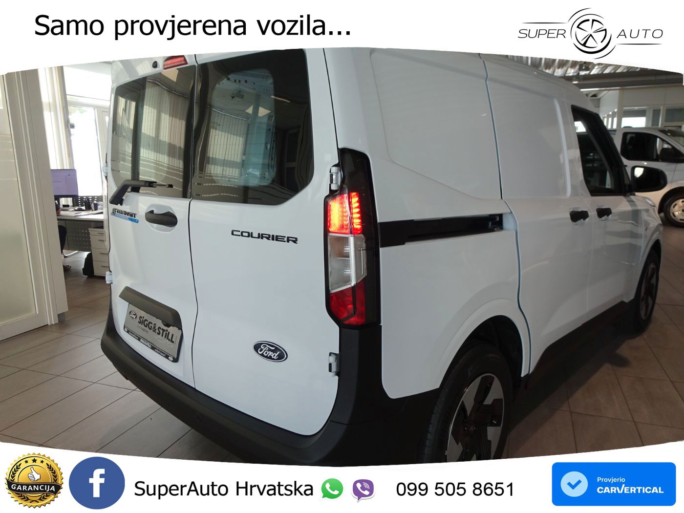 Ford E-Transit Courier Kasten Trend NAVI*SHZ*CAM*PDC 136 KS