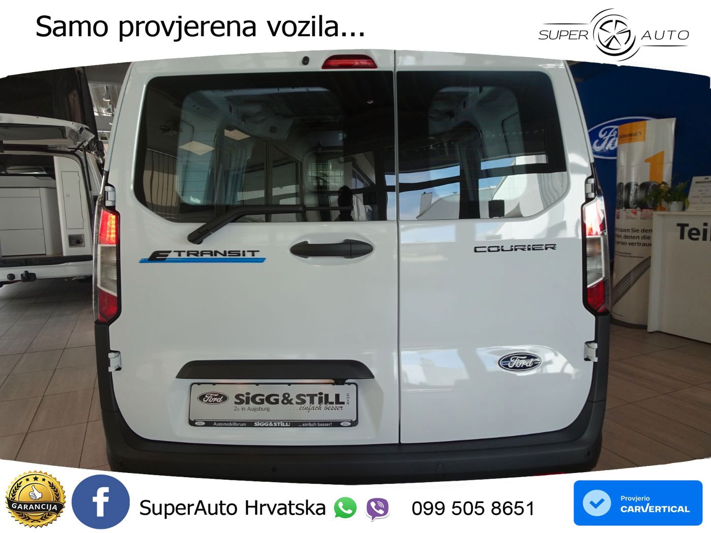 Ford E-Transit Courier Kasten Trend NAVI*SHZ*CAM*PDC 136 KS