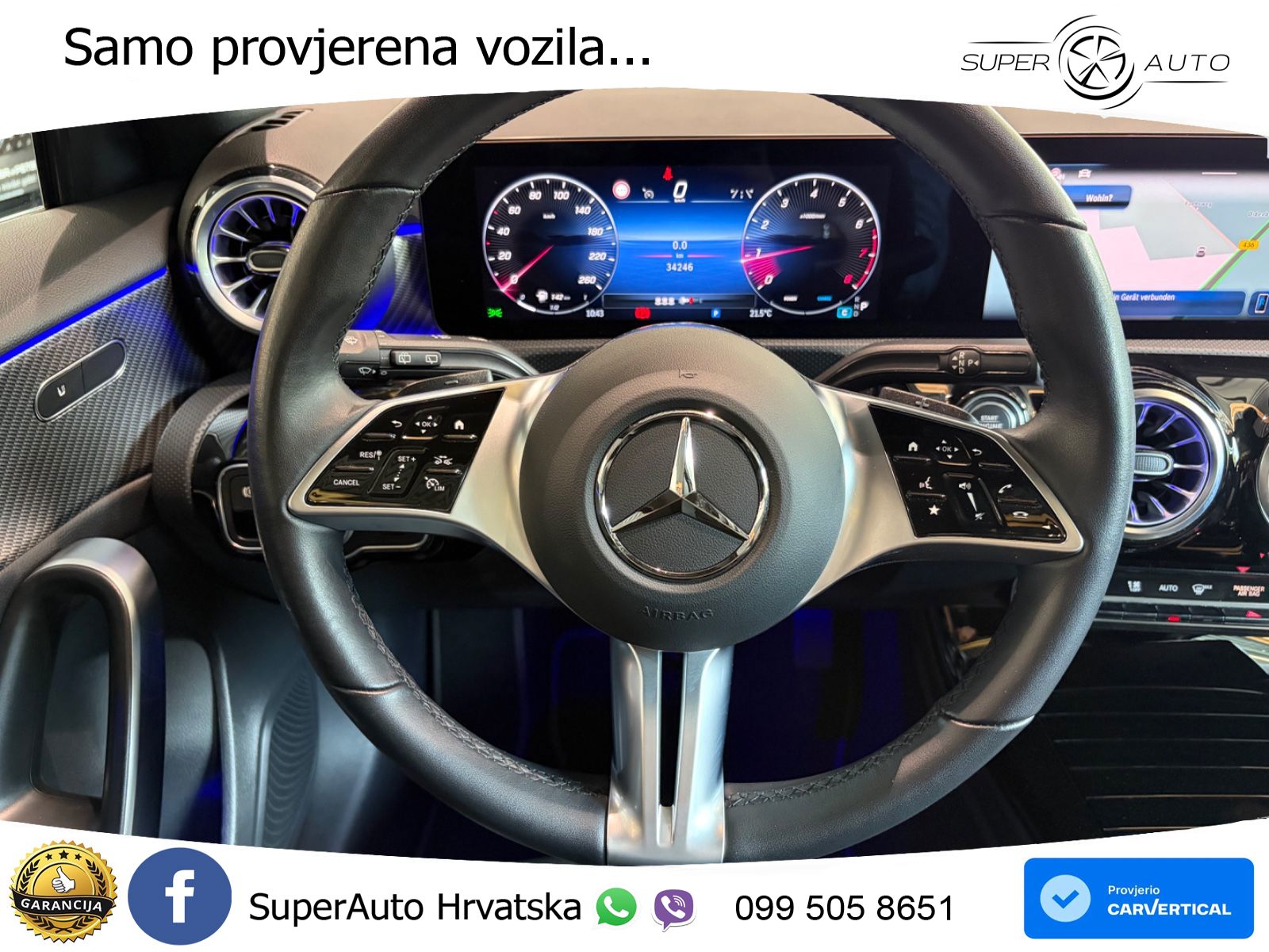 Mercedes-Benz A 180 7G-DCT ACC+GR SJED+360+PANO