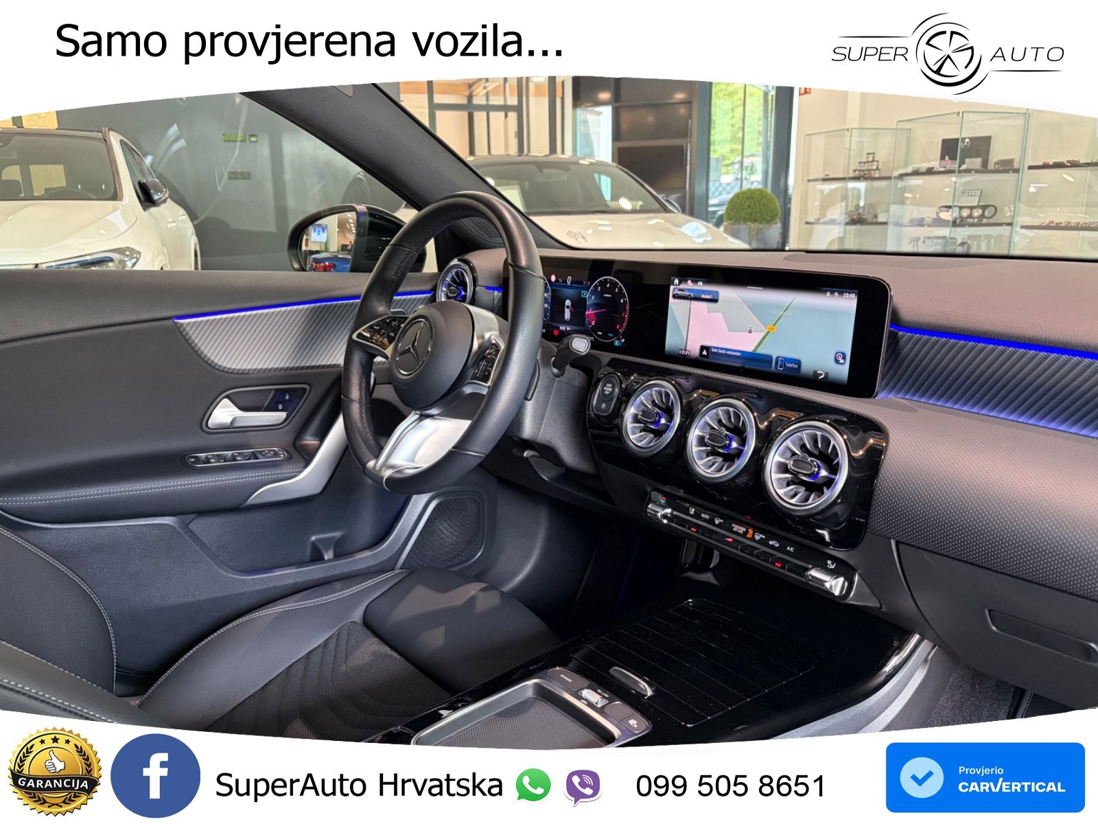 Mercedes-Benz A 180 7G-DCT ACC+GR SJED+360+PANO