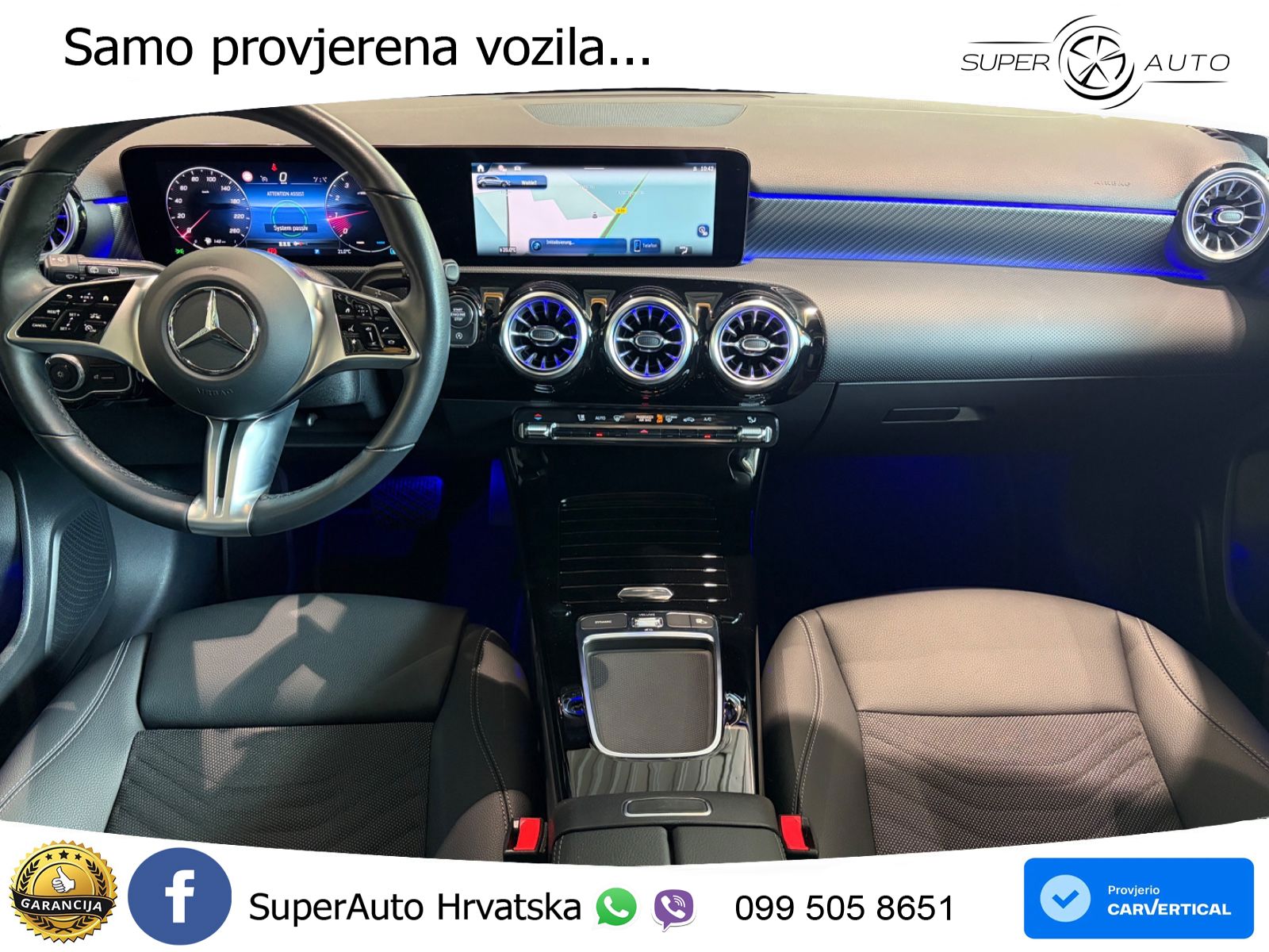 Mercedes-Benz A 180 7G-DCT ACC+GR SJED+360+PANO