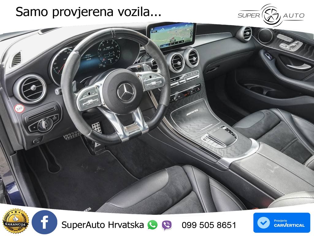 Mercedes GLC Coupe AMG 63 V8 (476 KS) 4MATIC+ MCT ZRAČNI+ACC+4xGR SJED+KAM
