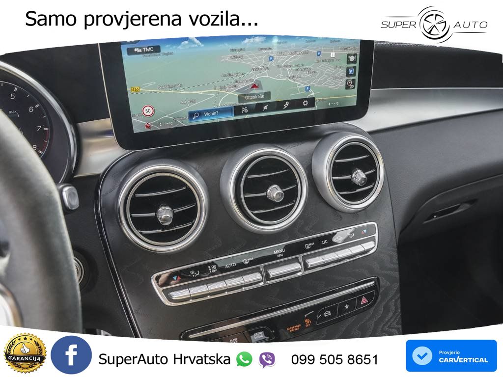 Mercedes GLC Coupe AMG 63 V8 (476 KS) 4MATIC+ MCT ZRAČNI+ACC+4xGR SJED+KAM