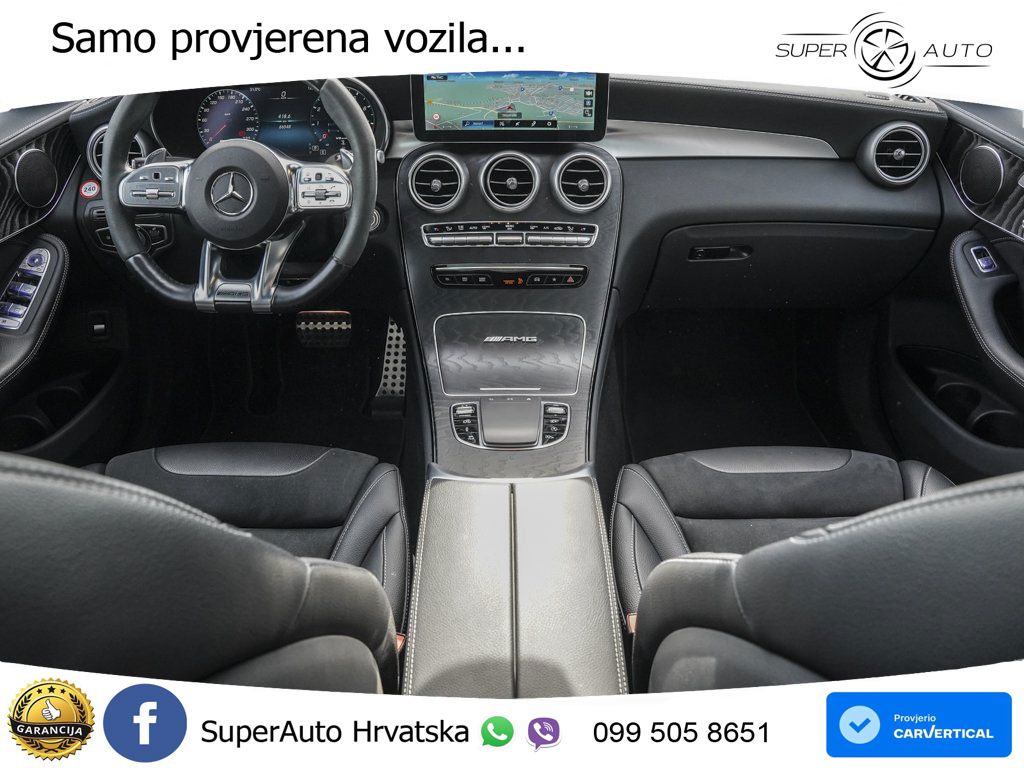 Mercedes GLC Coupe AMG 63 V8 (476 KS) 4MATIC+ MCT ZRAČNI+ACC+4xGR SJED+KAM