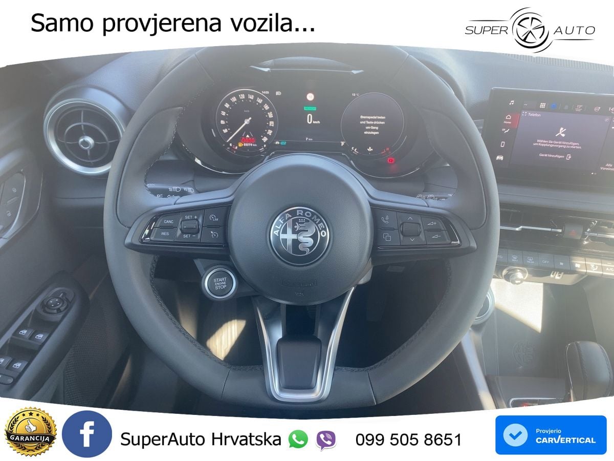Alfa Romeo Tonale 1.5 Turbo (130 KS) 48V-Hybrid TCT LED+GR SJED+ACC