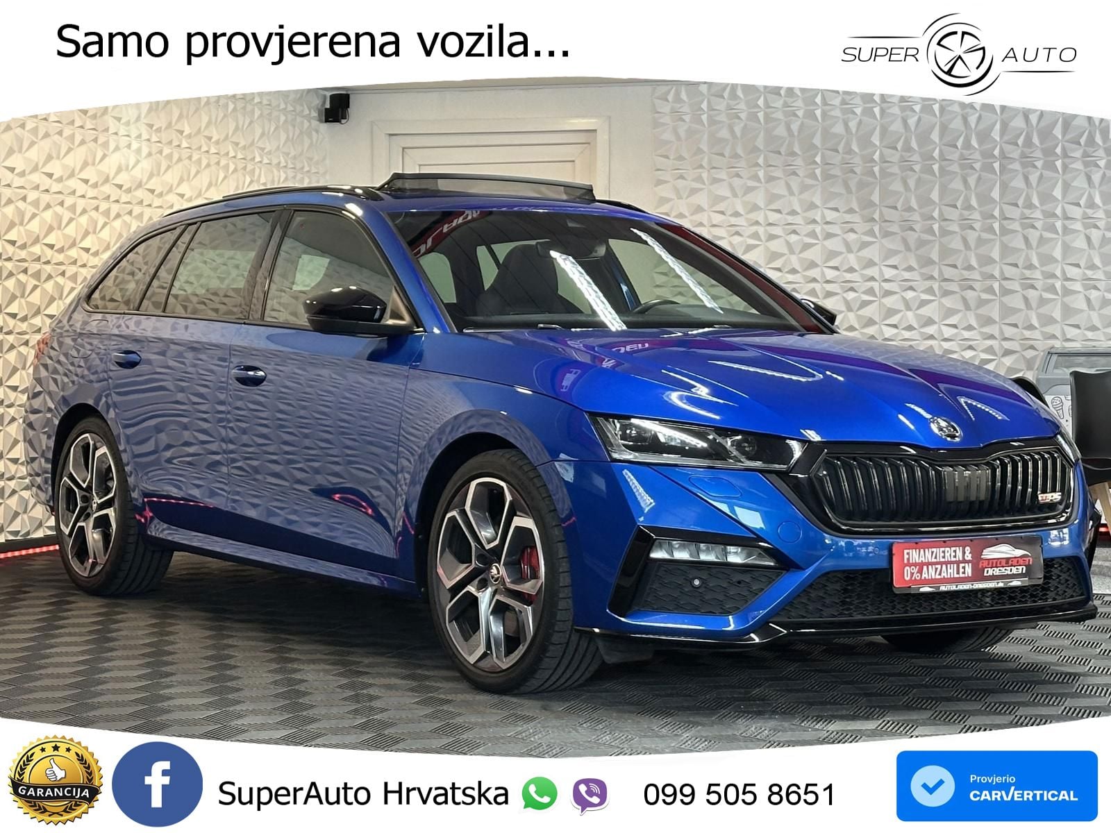 Škoda Octavia Combi RS 2.0 TSI (245 KS) DSG LED+GR SJED+ACC