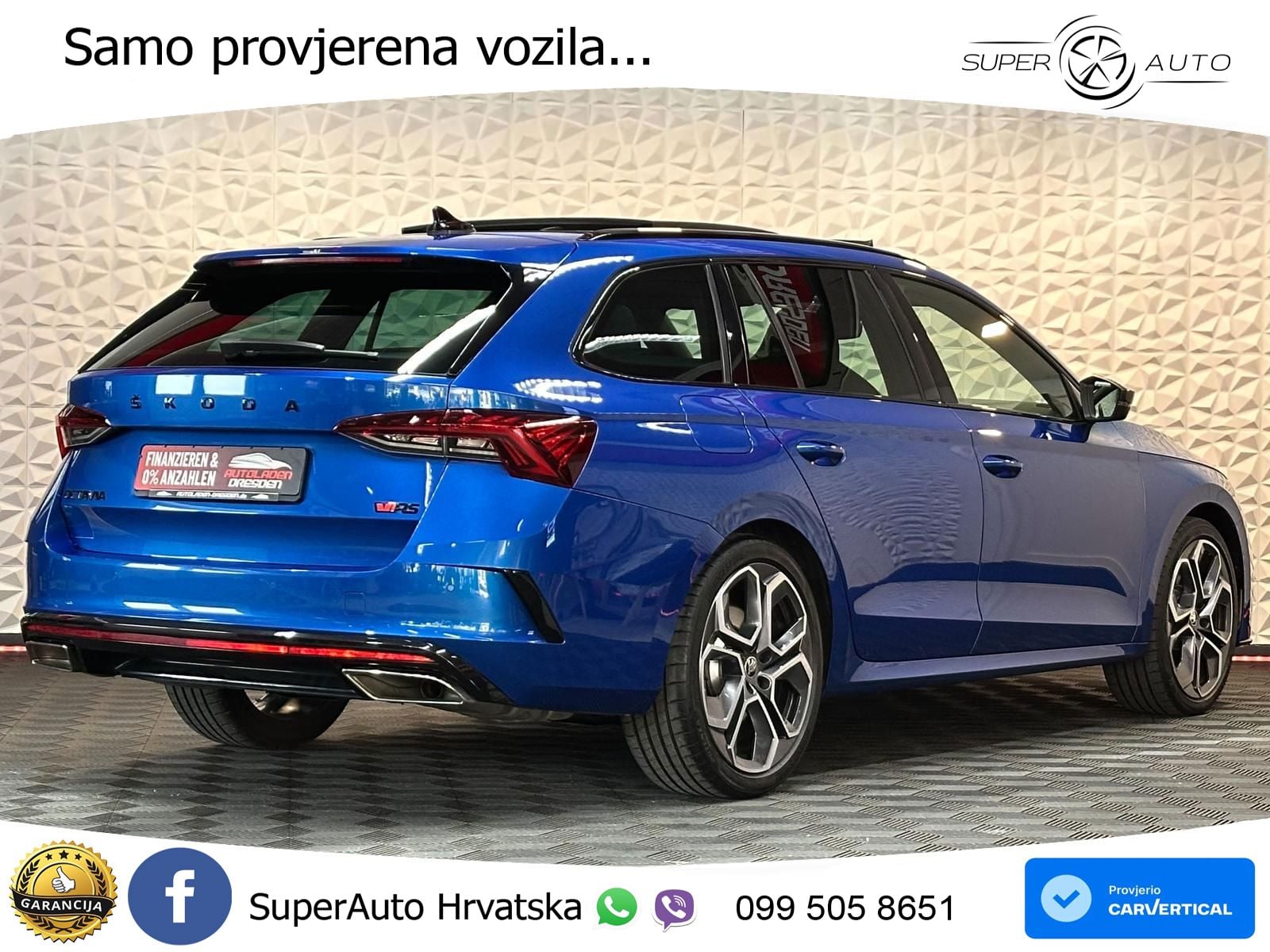 Škoda Octavia Combi RS 2.0 TSI (245 KS) DSG LED+GR SJED+ACC
