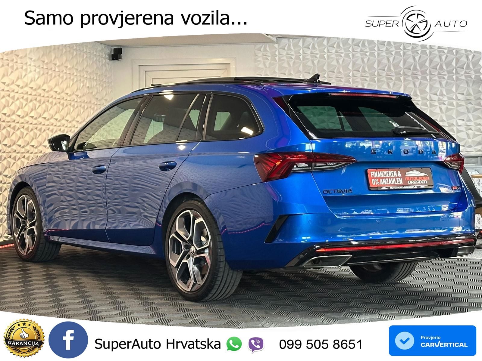 Škoda Octavia Combi RS 2.0 TSI (245 KS) DSG LED+GR SJED+ACC