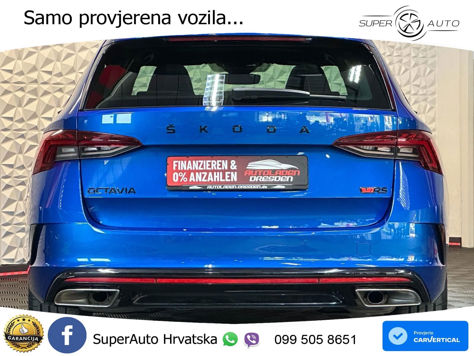 Škoda Octavia Combi RS 2.0 TSI (245 KS) DSG LED+GR SJED+ACC