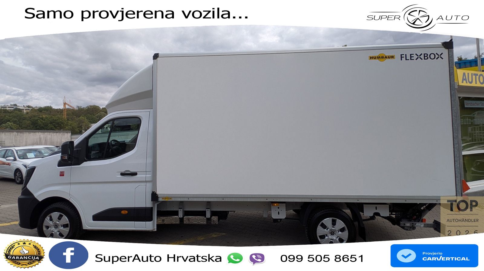 Renault Master IV Koffer 2.0dCi 3,5t*1Hd*Ladebord*Garant 150 KS