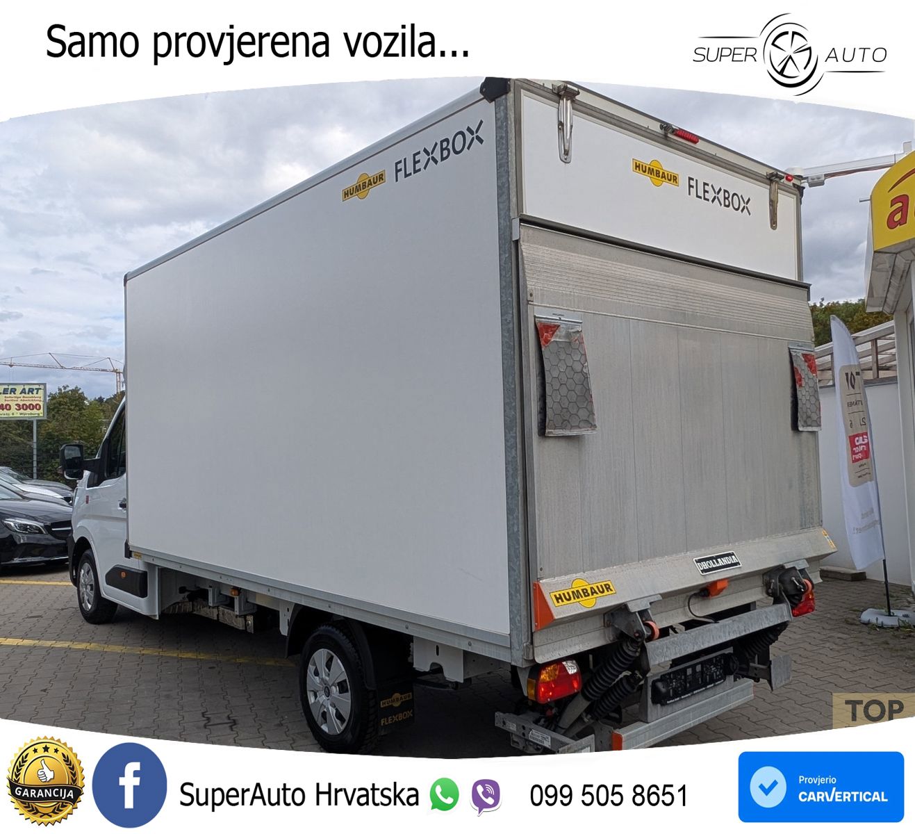 Renault Master IV Koffer 2.0dCi 3,5t*1Hd*Ladebord*Garant 150 KS