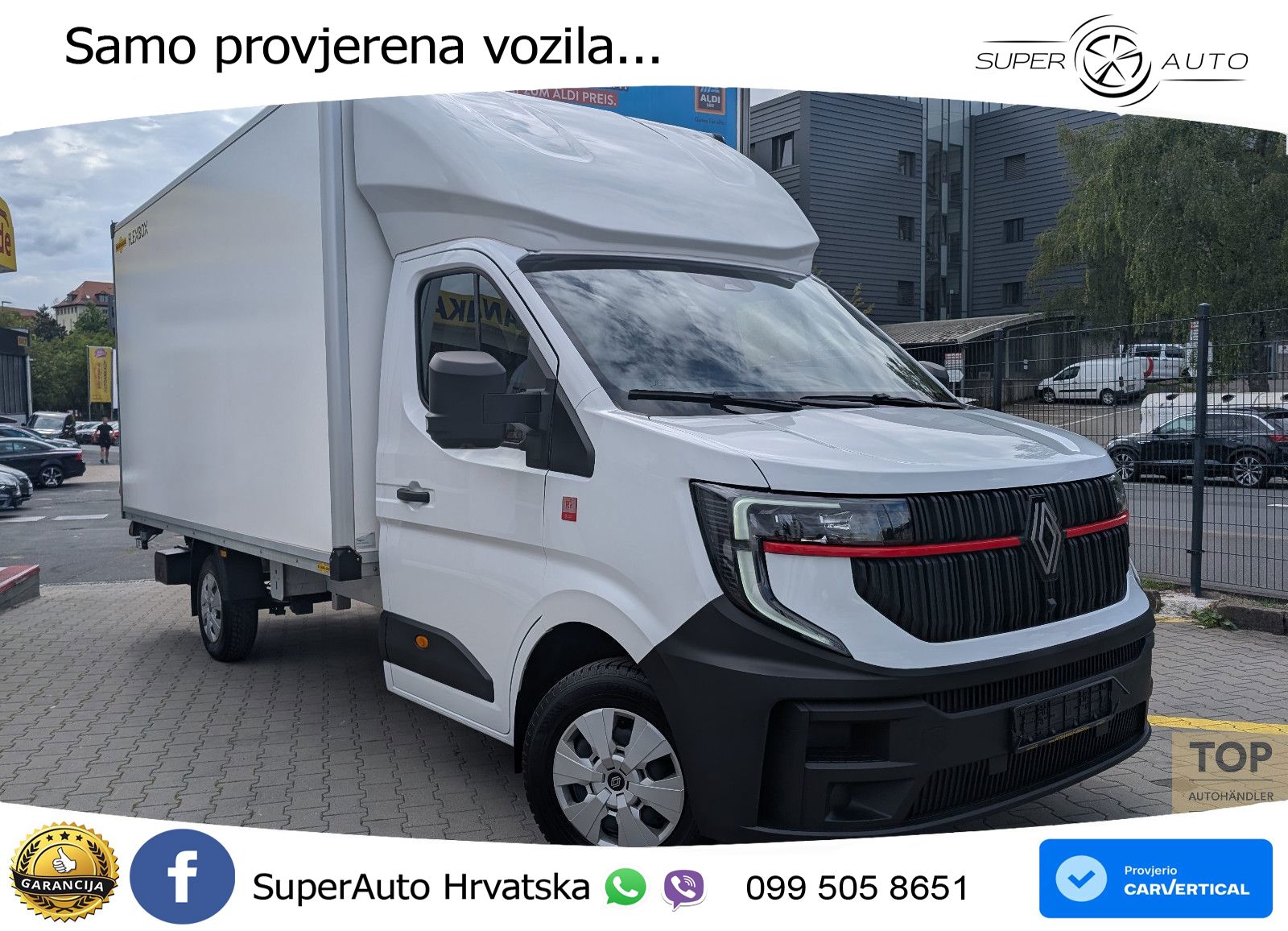 Renault Master IV Koffer 2.0dCi 3,5t*1Hd*Ladebord*Garant 150 KS