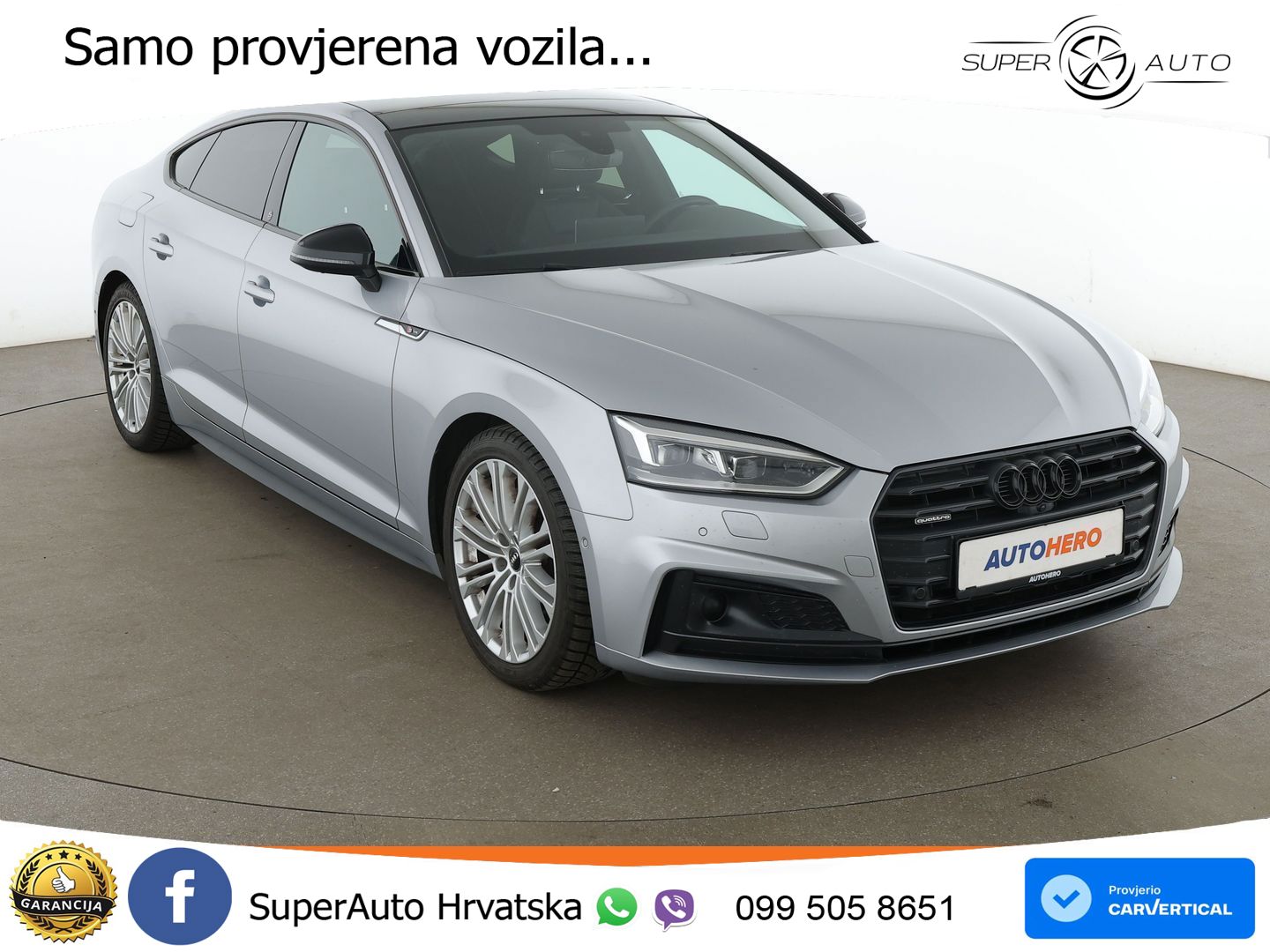 Audi A5 Sportback 40 TDI (190 KS) quattro ultra S tronic LED+GR SJED+ACC
