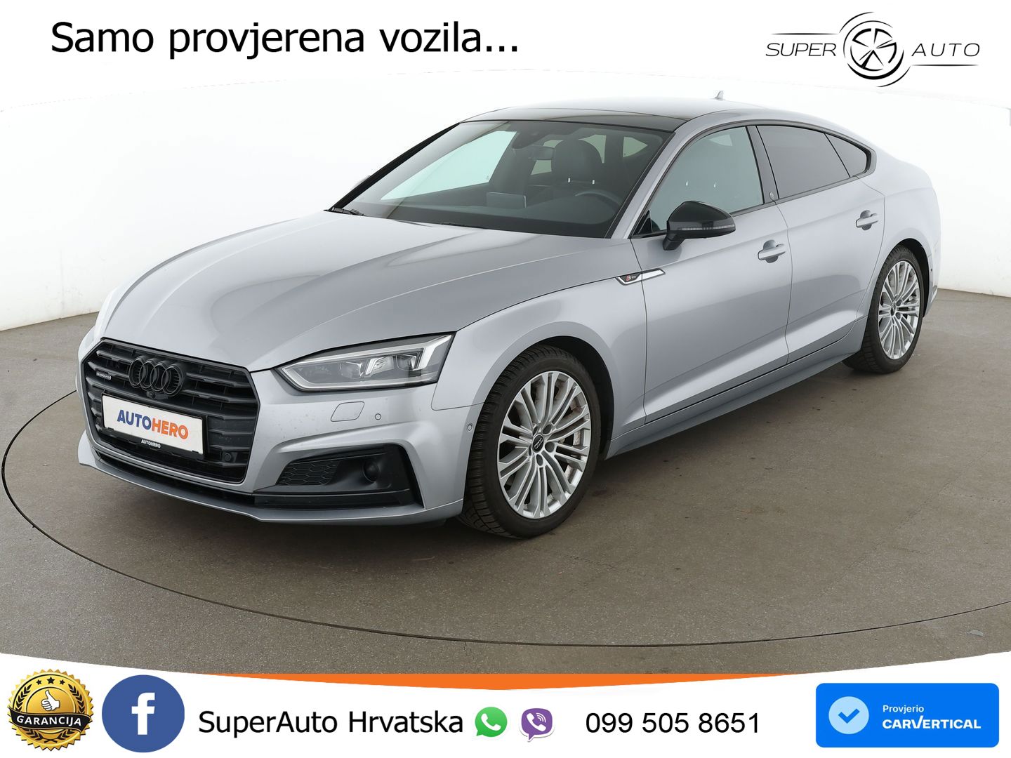 Audi A5 Sportback 40 TDI (190 KS) quattro ultra S tronic LED+GR SJED+ACC