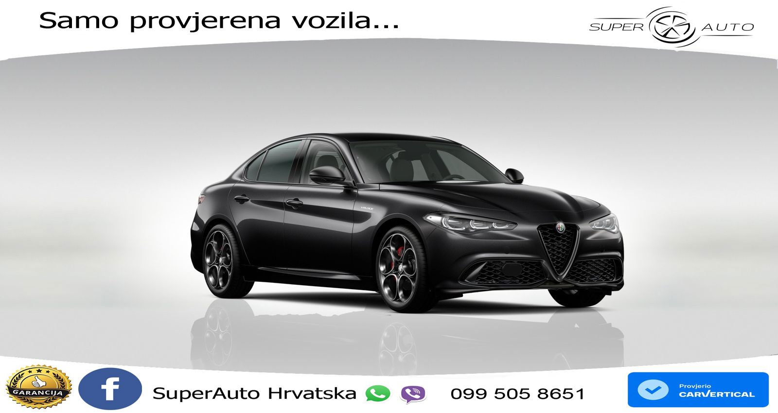 Alfa Romeo Giulia 2.0 Turbo (280 KS) Q4 Automatic LED+ACC