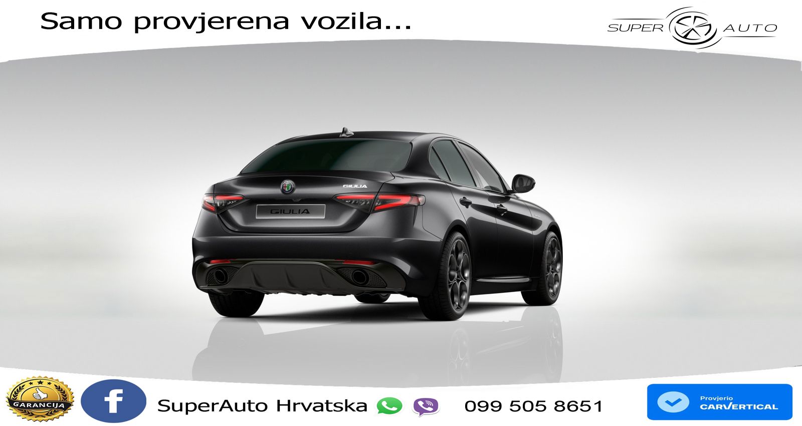 Alfa Romeo Giulia 2.0 Turbo (280 KS) Q4 Automatic LED+ACC