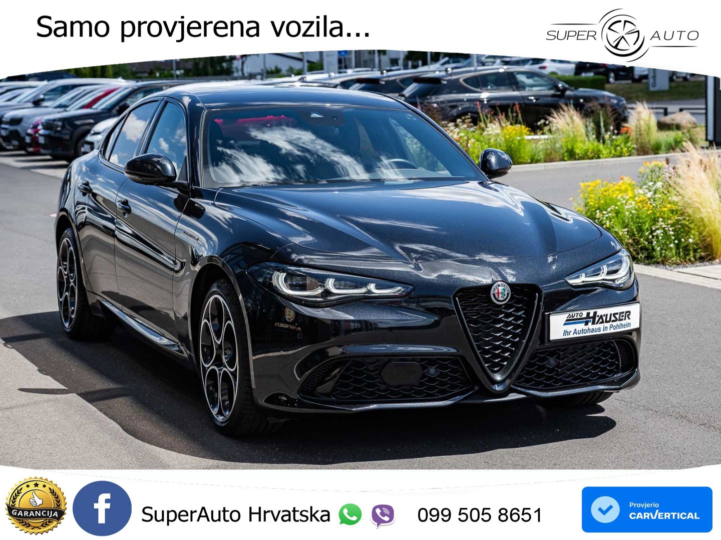 Alfa Romeo Giulia 2.0 Turbo (280 KS) Q4 Automatic LED+GR SJED+ACC