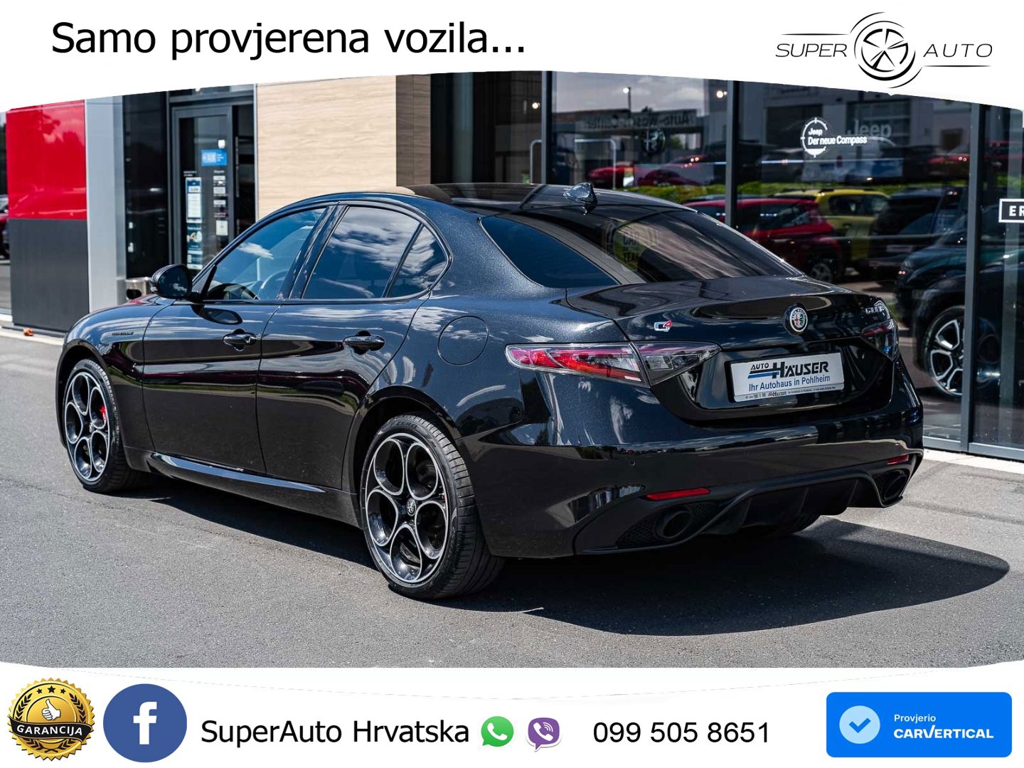 Alfa Romeo Giulia 2.0 Turbo (280 KS) Q4 Automatic LED+GR SJED+ACC