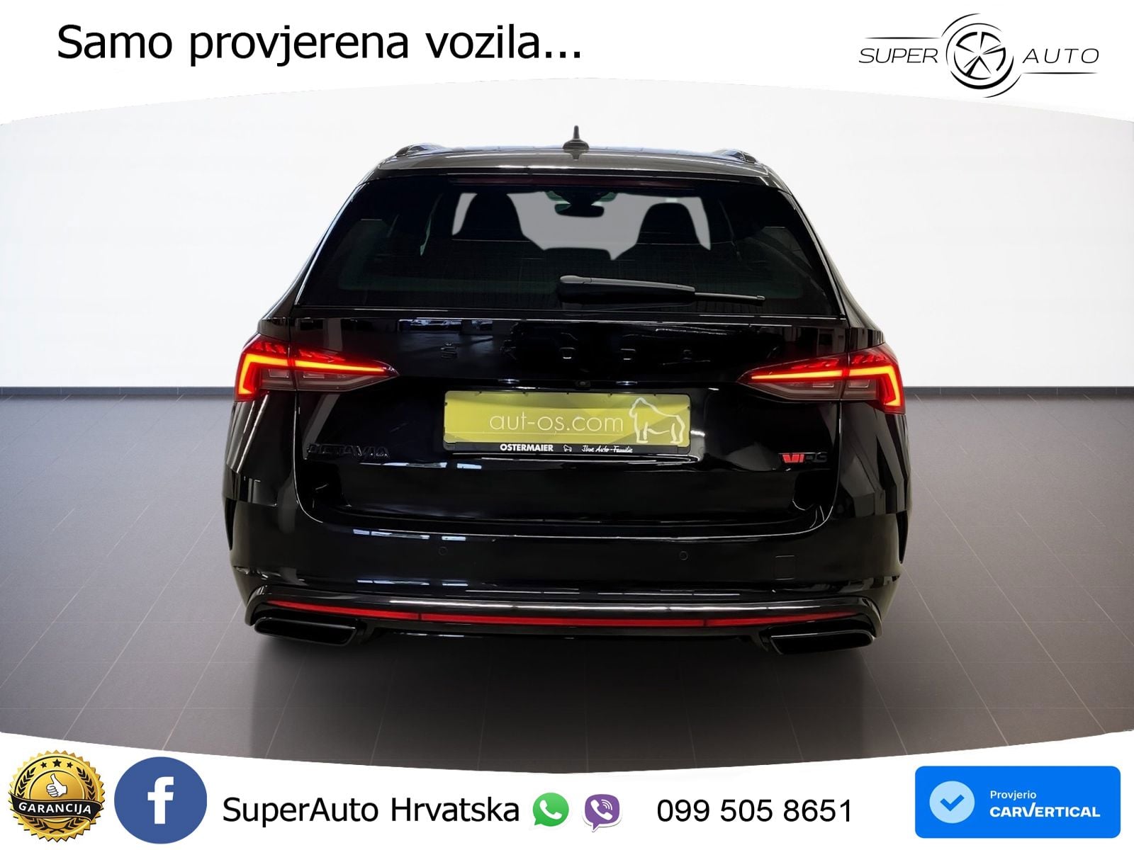 Škoda Octavia Combi RS 2.0 TDI (200 KS) DSG LED+GR SJED+ACC