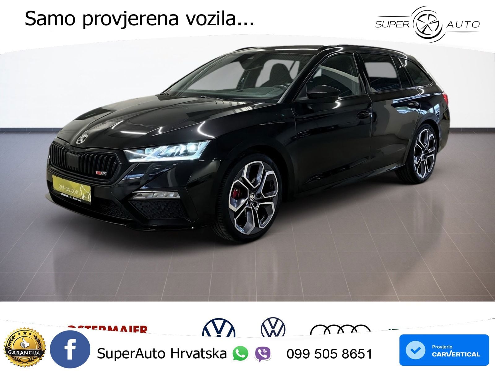 Škoda Octavia Combi RS 2.0 TDI (200 KS) DSG LED+GR SJED+ACC