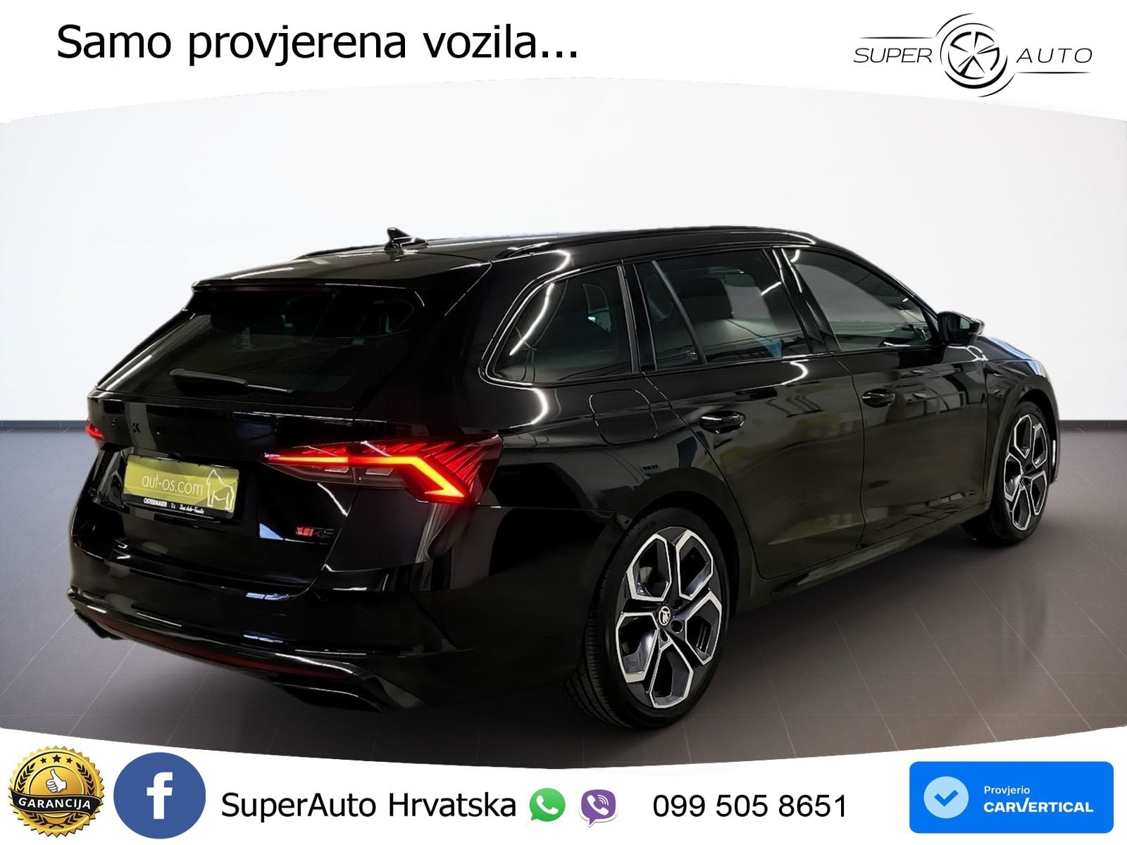 Škoda Octavia Combi RS 2.0 TDI (200 KS) DSG LED+GR SJED+ACC