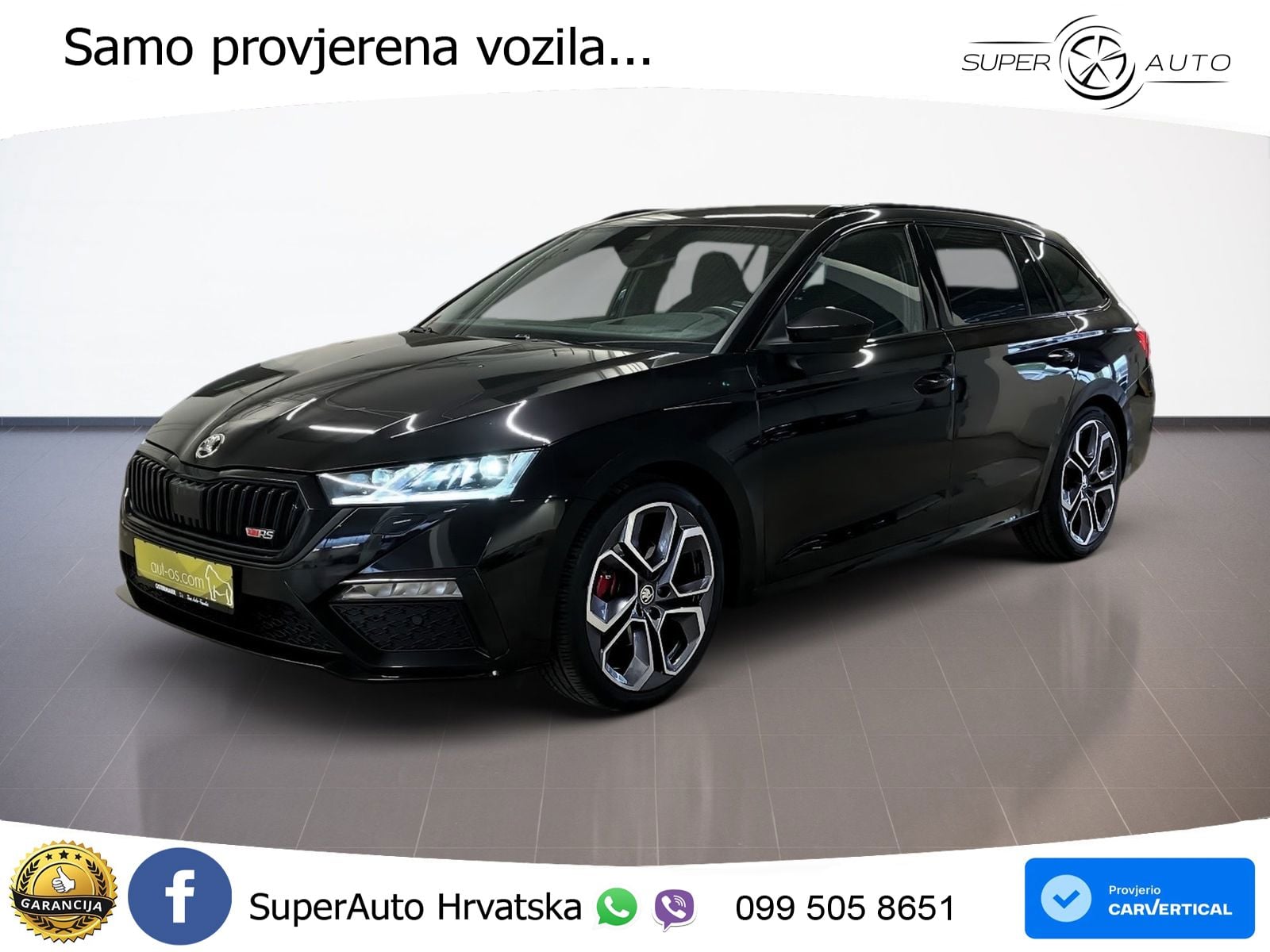 Škoda Octavia Combi RS 2.0 TDI (200 KS) DSG LED+GR SJED+ACC
