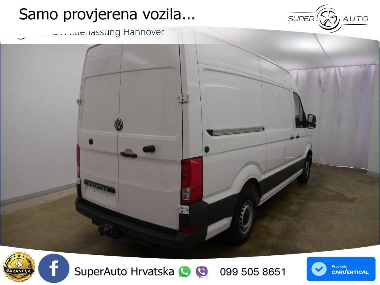 Volkswagen Crafter Kasten mittlerer Radstand AHK Kamera 140 KS