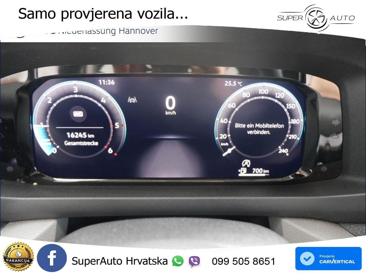 Volkswagen Crafter Kasten mittlerer Radstand AHK Kamera 140 KS