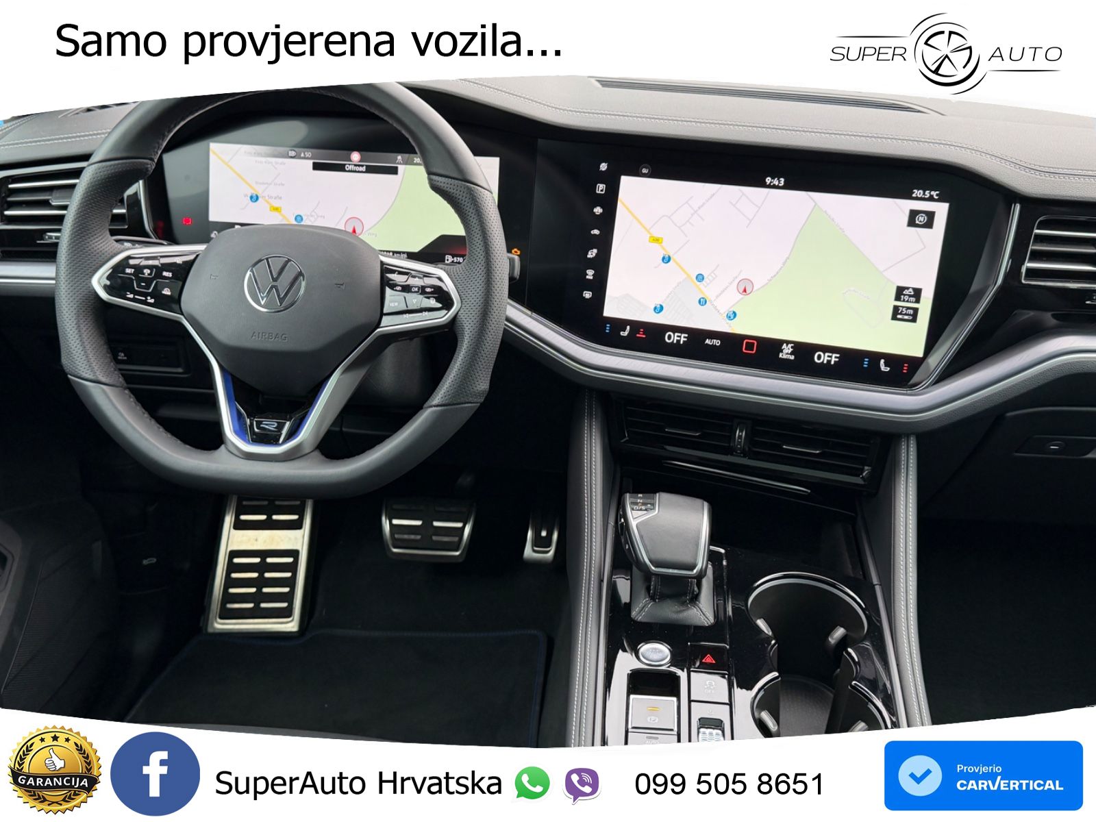 Volkswagen Touareg R 3.0 V6 TFSI (462 KS) 4MOTION Tiptronic LED+GR SJED+ACC