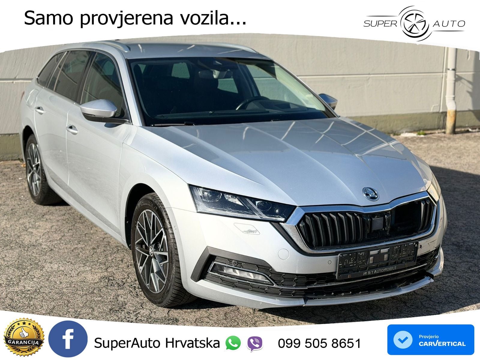 Škoda Octavia Combi 2.0 TDI (150 KS) DSG LED+GR SJED+ACC