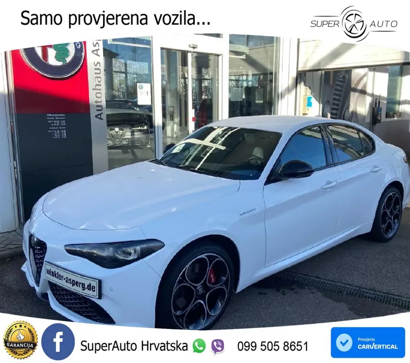 Alfa Romeo Giulia 2.0 Turbo (280 KS) Q4 Automatic LED+GR SJED+ACC