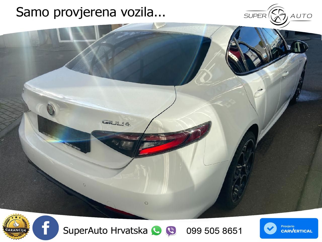 Alfa Romeo Giulia 2.0 Turbo (280 KS) Q4 Automatic LED+GR SJED+ACC
