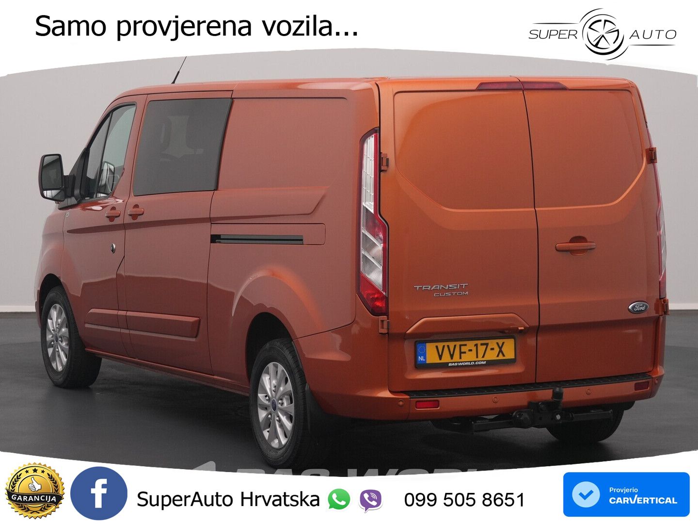 Ford Transit Custom 170pk Automaat L2H1 Dubbele Cabin 170 KS