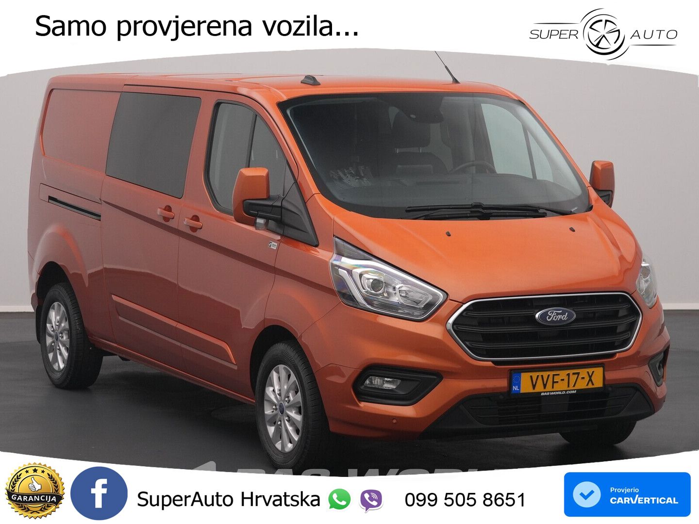 Ford Transit Custom 170pk Automaat L2H1 Dubbele Cabin 170 KS