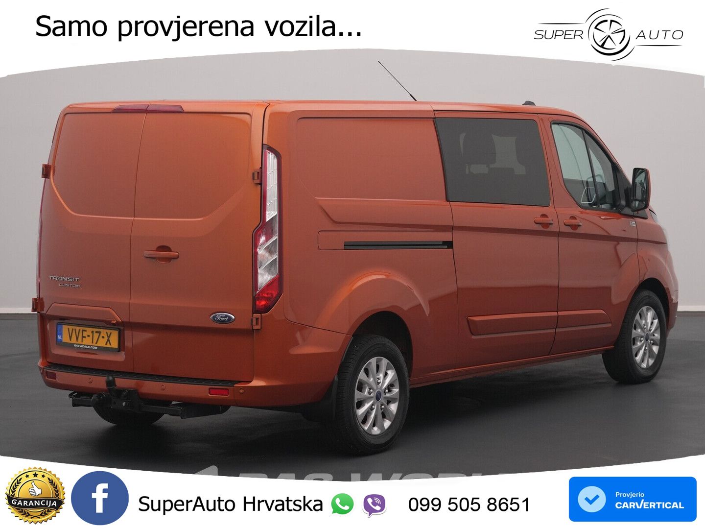 Ford Transit Custom 170pk Automaat L2H1 Dubbele Cabin 170 KS