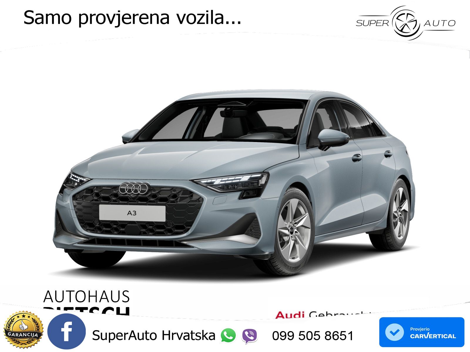 Audi A3 Limuzina 35 TFSI (150 KS) S tronic advanced LED+GR SJED+ACC